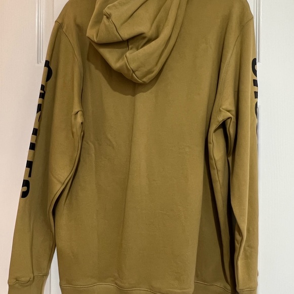 Crooks & Castles Chain Flock Hoodie in “Fall Gold” color - Picture 4 of 4